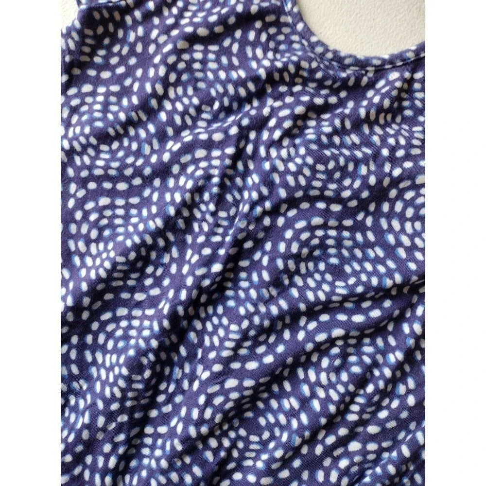 Hatley Girls Purple‎ Blue Dotted Swirl Jersey Knit Romper Size 7